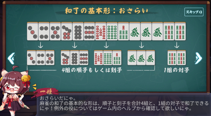 チュートリアル_和了の基本形